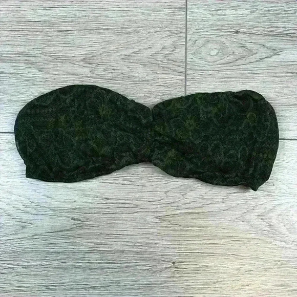 Victoria’s Secret PINK Green Strapless Bandeau Size M - Picture 5 of 8